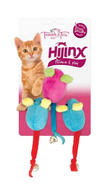 HiJinx Mice Bell Cat Toy - 3 Pack