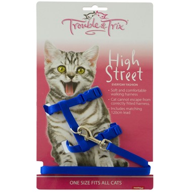 Cat Harness - Red or Blue
