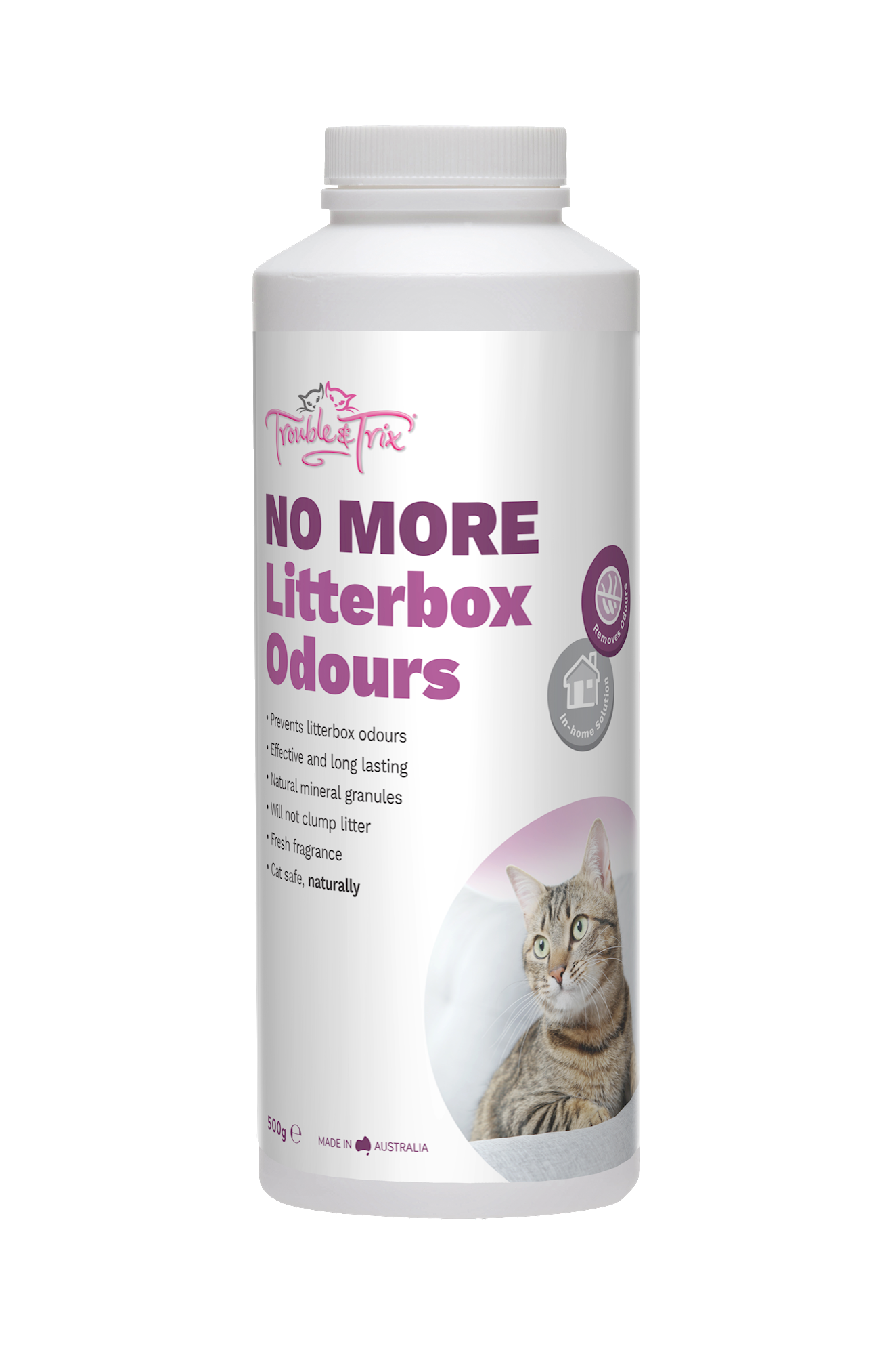 trouble and trix clumping litter baking soda