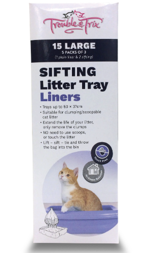 trouble and trix clumping litter baking soda