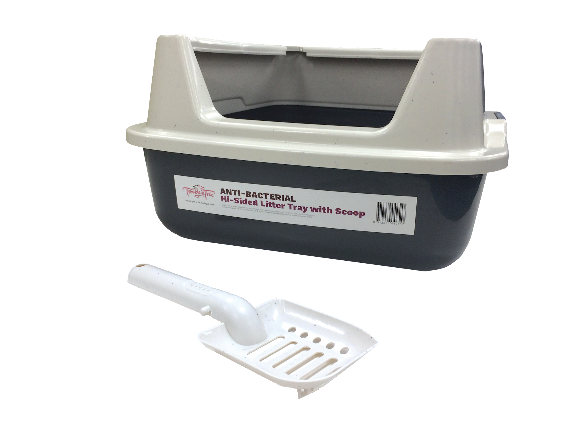 Litter Tray with High Rim and Scoop